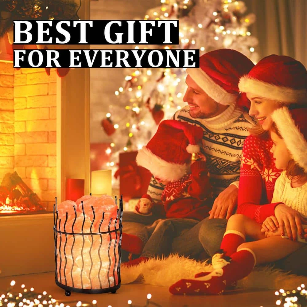 Himalayan Glow Pillar Style Basket Salt Lamp 7 Himalayan Glow Pillar Style Basket Salt Lamp - Image 5