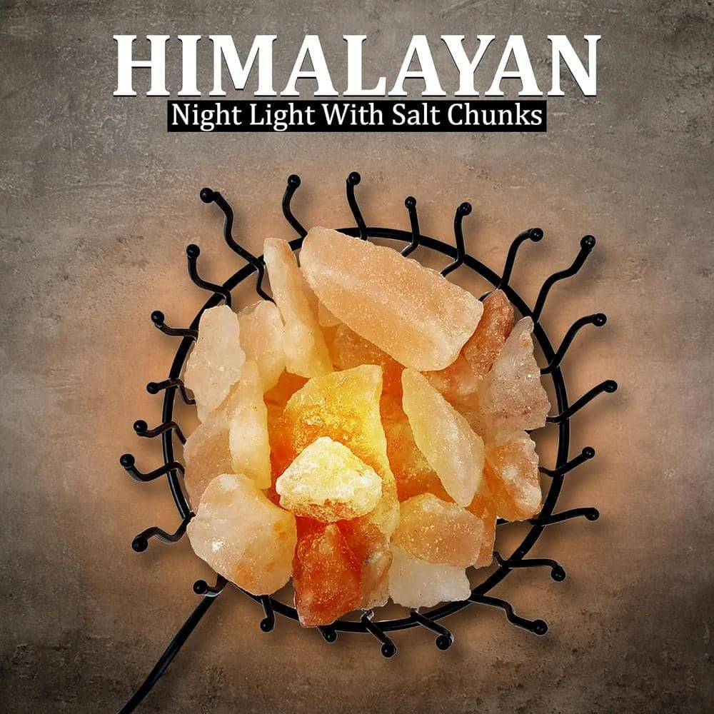 Himalayan Glow Pillar Style Basket Salt Lamp 4 Himalayan Glow Pillar Style Basket Salt Lamp - Image 2