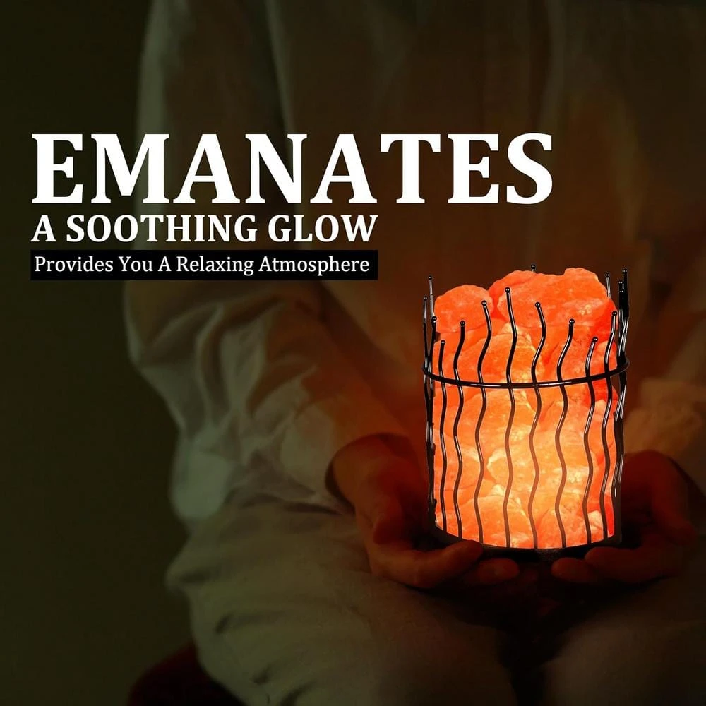 Himalayan Glow Pillar Style Basket Salt Lamp 10 Himalayan Glow Pillar Style Basket Salt Lamp - Image 8