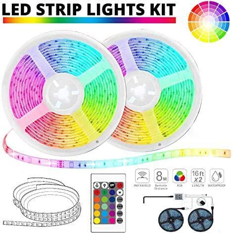 LED Multi-Color Strips Light, RGB Strips Light, Wi-Fi (1x5M) (Pack Of 2) 11 LED Multi-Color Strips Light, RGB Strips Light, Wi-Fi (1x5M) (Pack Of 2) - Image 9