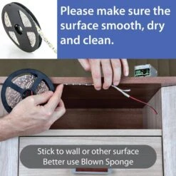 2 X 5M, 6.14 In. Height LED Light Strips Color Changing RGB Kit With Color Changing RF Remote, Finish: White (Pack Of 4) -Lamp Parts wbm smart led strip lights lp 04 4pk 4f 1000