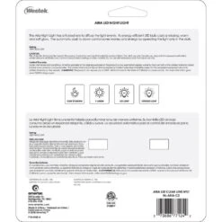 Clear Aria Curve LED Night Light (2-Pack) -Lamp Parts westek night lights nl aria c2 fa 1000