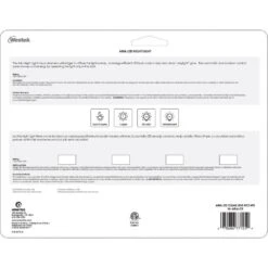 Clear Aria Curve LED Night Light (4-Pack) -Lamp Parts westek night lights nl aria c4 fa 1000