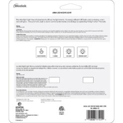 Frosted Aria Curve LED Night Light (2-Pack) -Lamp Parts westek night lights nl aria f2 fa 1000