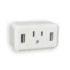 White Cube LED Night Light With Power Outlet And Duel USB Outlets -Lamp Parts westek night lights nl cube w 64 1000