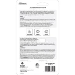 Nickel Sconce Automatic LED Night Light -Lamp Parts westek night lights nl deli n fa 1000