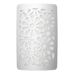 Satin Nickel Floral Decoplug LED Night Light -Lamp Parts westek night lights nl dpfl n 1f 1000