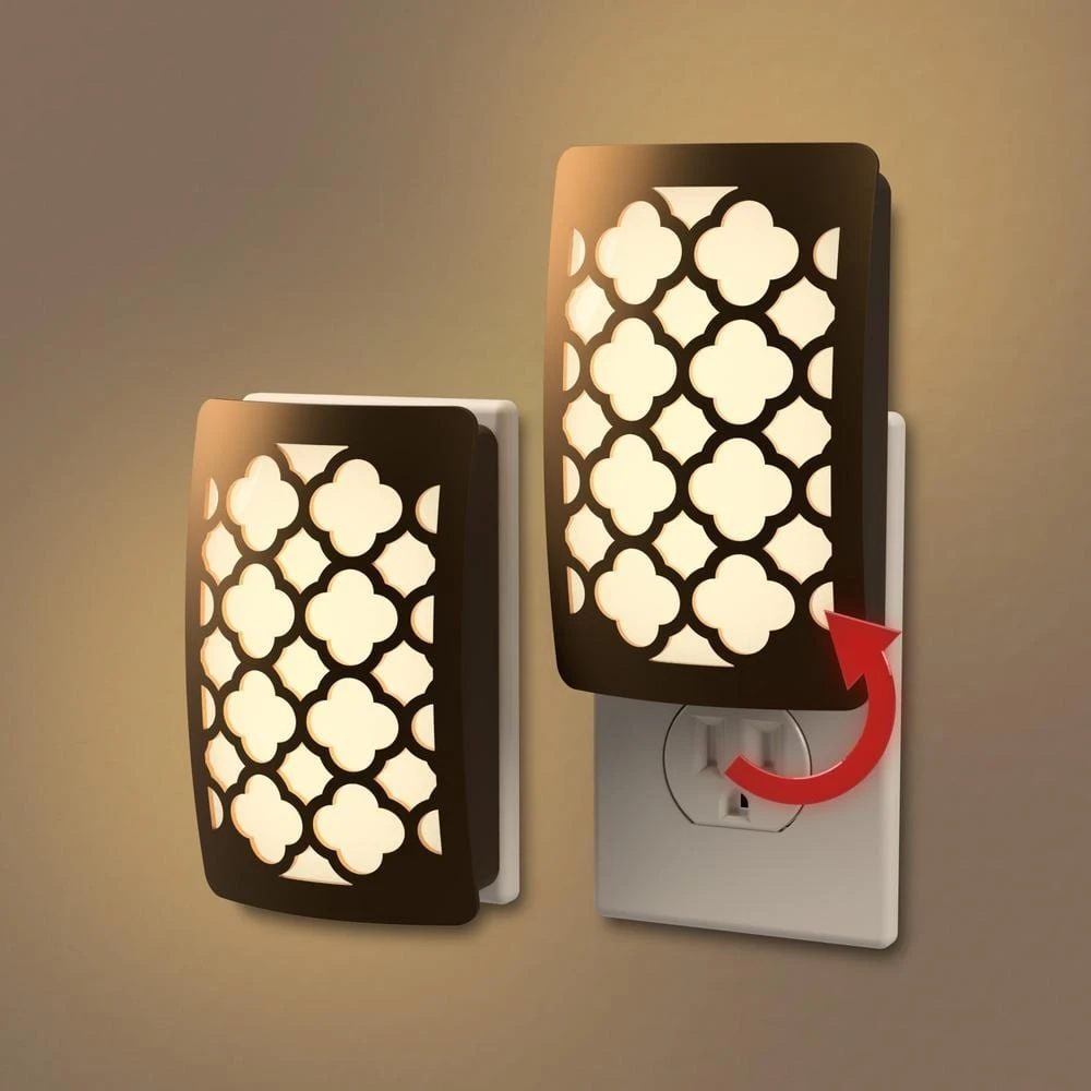 Aged Bronze Tangier Decoplug LED Night Light 4 Aged Bronze Tangier Decoplug LED Night Light - Image 2