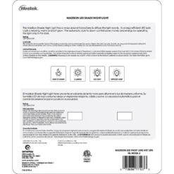 Madison Shade Automatic LED Night Light (2-Pack) -Lamp Parts westek night lights nl mdsn 2 fa 1000