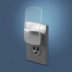 Nickel Ola Curve Automatic LED Night Light -Lamp Parts westek night lights nl olaa n 4f 1000