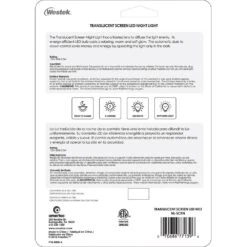 Automatic Translucent Screen LED Night Light -Lamp Parts westek night lights nl scrn fa 1000