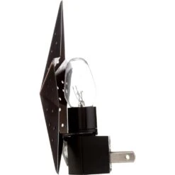 Bronze Tin Star Automatic LED Night Light -Lamp Parts westek night lights nl tnst db 44 1000