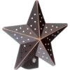Bronze Tin Star Automatic LED Night Light -Lamp Parts westek night lights nl tnst db 64 1000