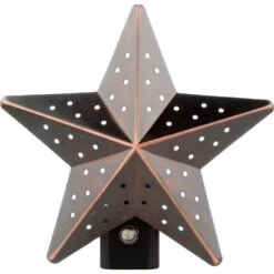 Bronze Tin Star Automatic LED Night Light -Lamp Parts westek night lights nl tnst db c3 1000