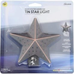 Bronze Tin Star Automatic LED Night Light -Lamp Parts westek night lights nl tnst db fa 1000