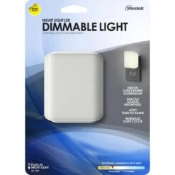 White Vari Slide Dimmer LED Night Light -Lamp Parts westek night lights nl vari 44 1000