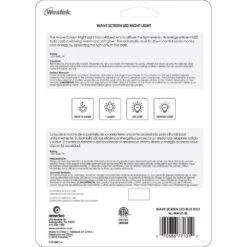 Blue Wave Translucent Screen Automatic LED Night Light -Lamp Parts westek night lights nl wave bl fa 1000