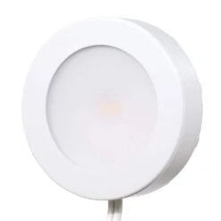 5-Light Integrated LED White AC Puck Light Kit -Lamp Parts wh commercial electric puck lights 21325kit wh 1d 1000