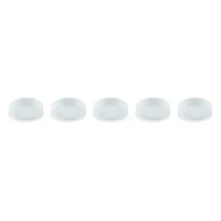 5-Light Integrated LED White AC Puck Light Kit