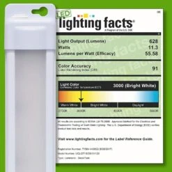 Premium Plug-In 18 In. LED White Under Cabinet Light, Linkable -Lamp Parts white 1 pack enbrighten under cabinet bar lights 38846 t1 1f 1000