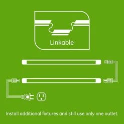 Premium Plug-In 18 In. LED White Under Cabinet Light, Linkable -Lamp Parts white 1 pack enbrighten under cabinet bar lights 38846 t1 76 1000