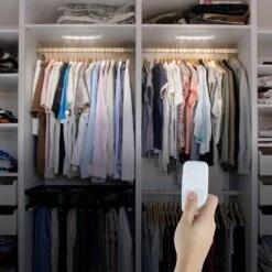 12 In. Battery Operated LED Under Cabinet Light Bar With Wireless Remote Control -Lamp Parts white 12 in ge under cabinet bar lights 17448 76 1000