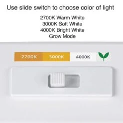 18 In. Kitchen Pantry Laundry LED Under Cabinet Light W/Adjustable Beam, 3 CCT, Grow Mode For Indoor Gardening (5-Pack) -Lamp Parts white 5 pack eti lighting under cabinet bar lights 53508101 uc 5pk 1d 1000