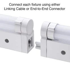 18 In. Kitchen Pantry Laundry LED Under Cabinet Light W/Adjustable Beam, 3 CCT, Grow Mode For Indoor Gardening (5-Pack) -Lamp Parts white 5 pack eti lighting under cabinet bar lights 53508101 uc 5pk 1f 1000