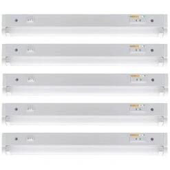 18 In. Kitchen Pantry Laundry LED Under Cabinet Light W/Adjustable Beam, 3 CCT, Grow Mode For Indoor Gardening (5-Pack)