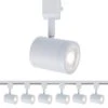 Charge White 5CCT Integrated LED Ceiling Hardwired Fixed Track Cylinder Head, H Track (6-Pack) -Lamp Parts white 6 pack wac limited track lighting heads h 8010 cs wt 6 64 1000