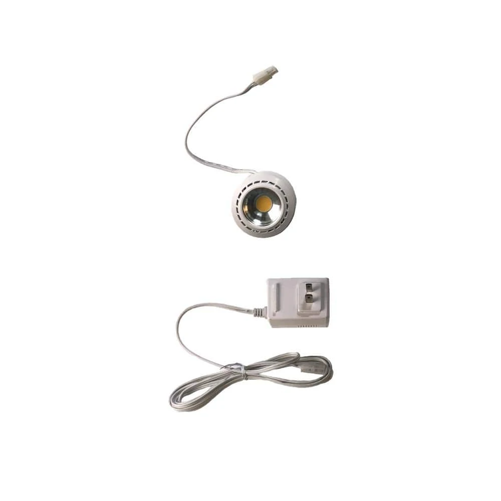 Cord And Plug LED White Puck Light 4 Cord And Plug LED White Puck Light - Image 2