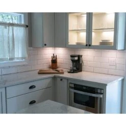 Plug-In LED WiFi Motion And RF Remote Controlled Expansion Under Cabinet Puck Light With Exchangeable Shell -Lamp Parts white black and bronze rings puck lights pip rgb a e1 1000