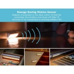 Black & Decker 9 In. LED 1-Bar Battery Under Cabinet Lighting Kit In Warm White -Lamp Parts white black decker under cabinet bar lights leduc9 1bat c3 1000