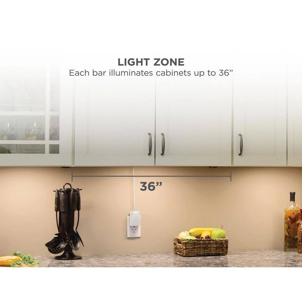 Black & Decker 9 In. LED Warm White 2700K, Dimmable, 5-Bar Under Cabinet Lights Kit With Hands-Free On/Off (Tool-Free Plug-in Install) 9 Black & Decker 9 In. LED Warm White 2700K, Dimmable, 5-Bar Under Cabinet Lights Kit With Hands-Free On/Off (Tool-Free Plug-in Install) - Image 7