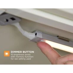 Black & Decker 9 In. LED Warm White 2700K, Dimmable, 5-Bar Under Cabinet Lights Kit With Hands-Free On/Off (Tool-Free Plug-in Install) 14 Black & Decker 9 In. LED Warm White 2700K, Dimmable, 5-Bar Under Cabinet Lights Kit With Hands-Free On/Off (Tool-Free Plug-in Install) -Lamp Parts white black decker under cabinet bar lights leduc9 5wk 4f 1000