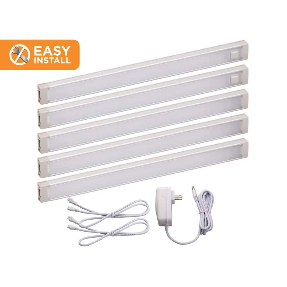 Black & Decker 9 In. LED Warm White 2700K, Dimmable, 5-Bar Under Cabinet Lights Kit With Hands-Free On/Off (Tool-Free Plug-in Install) 3 Black & Decker 9 In. LED Warm White 2700K, Dimmable, 5-Bar Under Cabinet Lights Kit With Hands-Free On/Off (Tool-Free Plug-in Install)