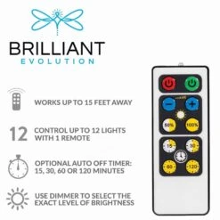 LED White Puck Light With Remote (2-Pack) -Lamp Parts white brilliant evolution puck lights brrc134 1f 1000