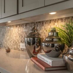 LED White Puck Light With Remote (2-Pack) -Lamp Parts white brilliant evolution puck lights brrc134 76 1000