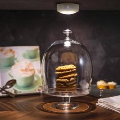 LED White Puck Light With Remote (2-Pack) -Lamp Parts white brilliant evolution puck lights brrc134 fa 1000