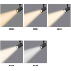 White 20 W Integrated LED Linear Track Cylinder Track Step Head With Adjustable Wattage And Kelvin -Lamp Parts white cal lighting track lighting heads ht 602mc wh 31 1000