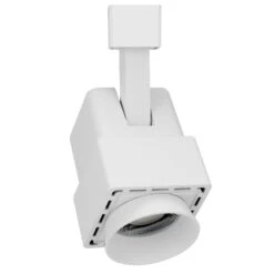 White 20 W Integrated LED Linear Track Cylinder Track Step Head With Adjustable Wattage And Kelvin -Lamp Parts white cal lighting track lighting heads ht 602mc wh 4f 1000