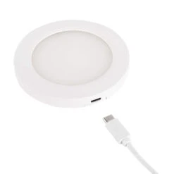 Plug-in And Direct Wire 3PK 4 In. 220 Lumens RGBW Ultra Slim Integrated LED Under Cabinet Puck Light -Lamp Parts white commercial electric puck lights cab301u1 4wdc24v ir5 g2 66 1000