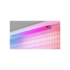 12in. Plug-In And Direct Wire RGBWIC Dynamic Color White Integrated LED Linkable Under Cabinet Light Powered By Hubspace -Lamp Parts white commercial electric smart lighting kits mu03c550hs 12in 4f 1000