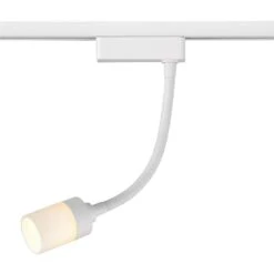 LED White Gooseneck Linear Track Lighting Head