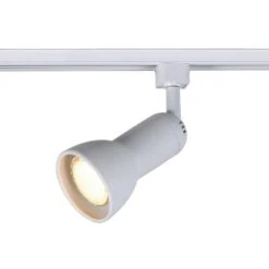 1-Light White R20/PAR20 Medium Linear Track Lighting Step Head