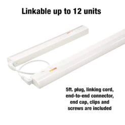 Plug-In 36 Inch Linkable LEDUndercabinet Light Task Under Counter Kitchen Lighting 3 Color Temperature Options -Lamp Parts white commercial electric under cabinet bar lights 53507102 c3 1000