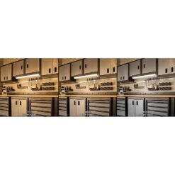 Plug-In 24 Inch Linkable LEDUndercabinet Light Task Under Counter Kitchen Lighting 3 Color Temperature Options -Lamp Parts white commercial electric under cabinet bar lights 54194202 66 1000