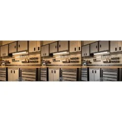 18 In. LED Under Cabinet Light Bar Plug-in Linkable 500 Lumens Adjustable Color Options 2700K 3000K 4000K -Lamp Parts white commercial electric under cabinet bar lights 54195201 1f 1000