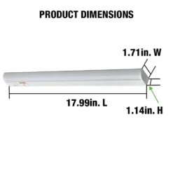 Plug-In 18 Inch Linkable LEDUndercabinet Light Task Under Counter Kitchen Lighting 3 Color Temperature Options -Lamp Parts white commercial electric under cabinet bar lights 54195202 1f 1000