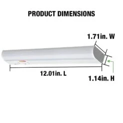 Plug-In 12 Inch Linkable LED Undercabinet Light Task Under Counter Kitchen Lighting 3 Color Temperature Options -Lamp Parts white commercial electric under cabinet bar lights 54196202 1f 1000